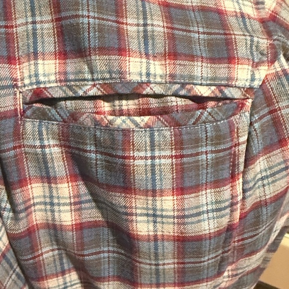 ExOfficio Madison Shirt Top Womens XL Plaid Flannel Outdoors Adventure Midweight - Picture 6 of 6